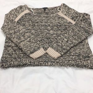 Jessica Simpson Beige and Black Sweater
